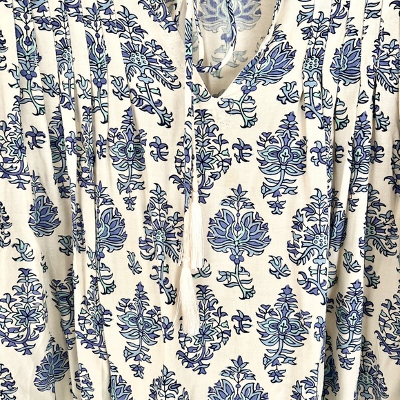 NATALIE MARTIN Lizzy Printed Short Dress in Cypress Blue - Picture 6 of 6